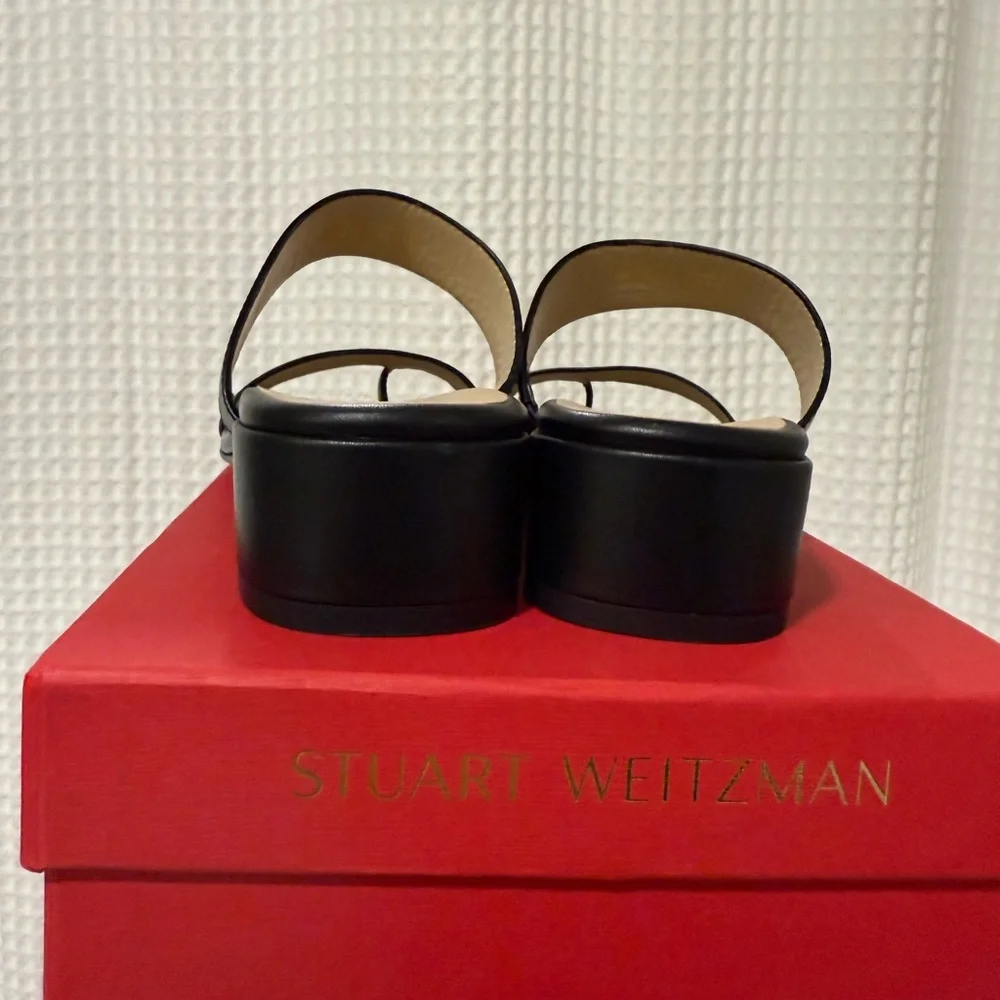 Stuart Weitzman Maisie 35 Sandals in
Black Leather (NWT, Size 8) - Picture 6 of 8